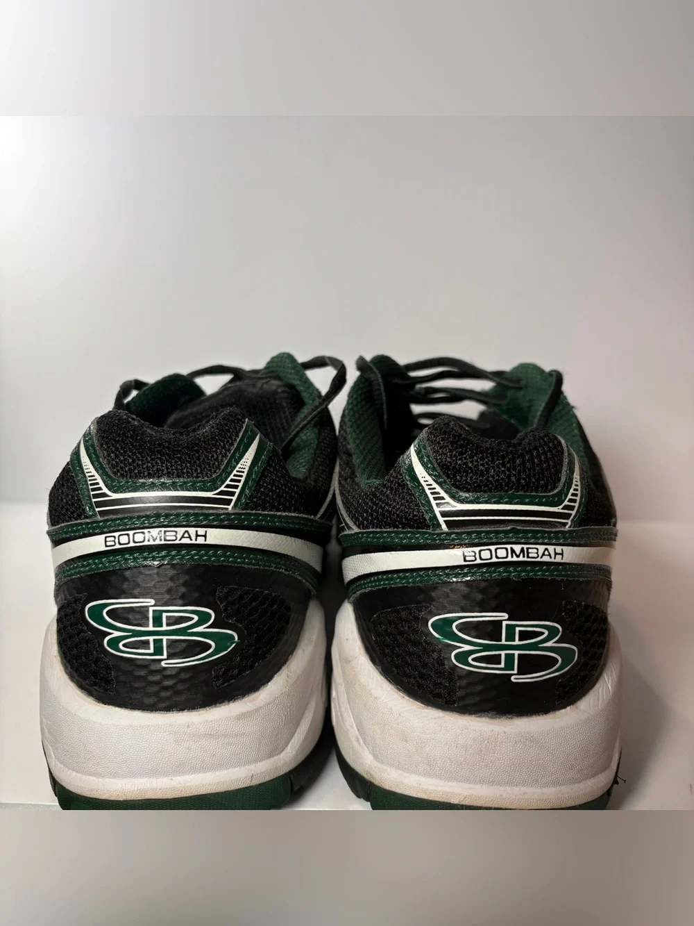 Boombah Men's Turf Athletic Shoes Black Green White Size 14